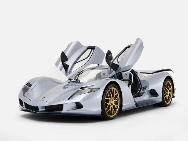 Japan’s first fully electric hypercar, the £2.5m Aspark Owl, can cover 0-60mph 1.62 seconds thanks to four electric motors producing a total of 1,985bhp and 1475lb ft of torque. Top speed is a quoted 249mph and range is 280 miles