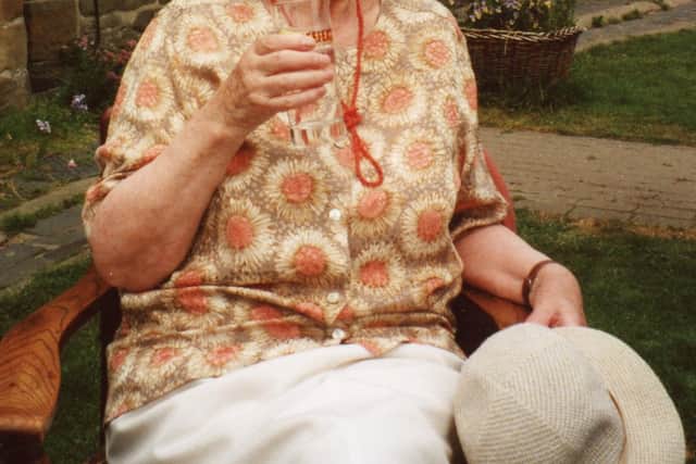 Anne Grimwood-Taylor pictured at her 80th birthday celebration in 2001.