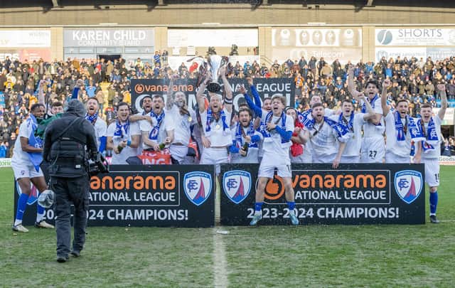 These are the moments players and fans came together to celebrate Chesterfeld's return to the Football League.