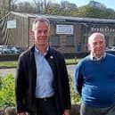 Richard Tarbatt of William Twigg Ltd, left, and Professor Steve Martin of Derbyshire Dales Community Energy.