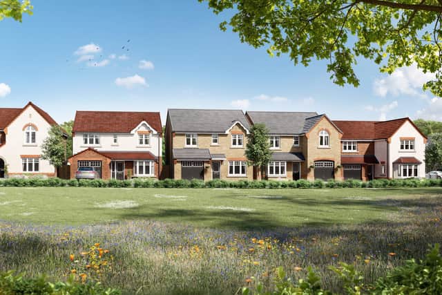 A computer-generated image of how the Thorpe Meadows development at Holmewood could look.