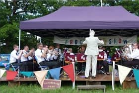 Hathersage Brass Band plays its spring concert at Hathersage Methodist Church on April 13, 2024.