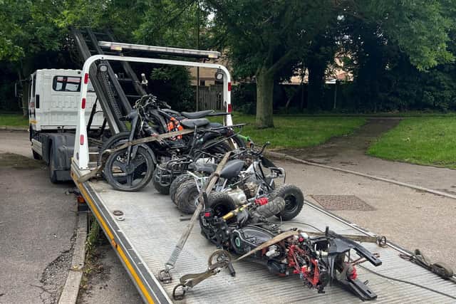 These bikes were recovered from the address.