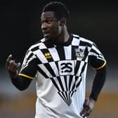 Manny Oyeleke, pictured playing for Port Vale.