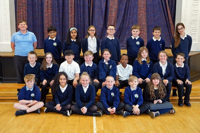 These Year 6 pupils are bidding farewell to Spire Junior School