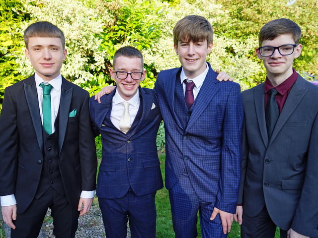 Josh Rens, Ethan Hall, Ben Hart and Brennan Herrman.