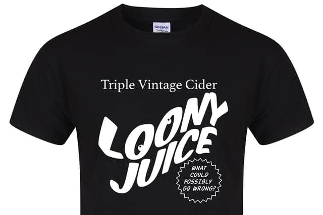 The new Loony Juice T-shirt.