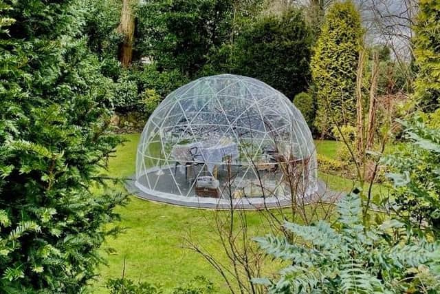 Igloo offers a safe bubble for up to eight people in the garden.