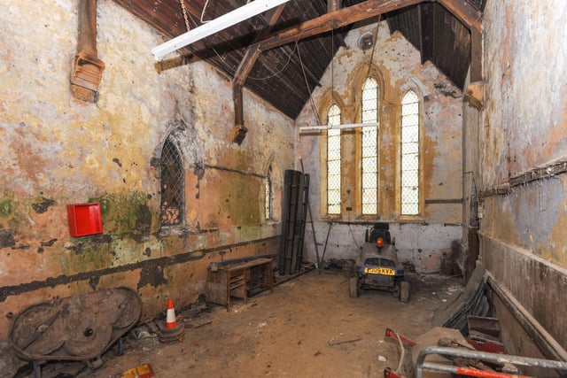 The chapel has the potential to be turned into a lovely family home.