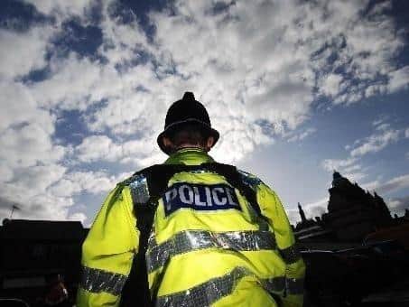 Police were called to a road crash in Derbyshire which left a biker seriously hurt.