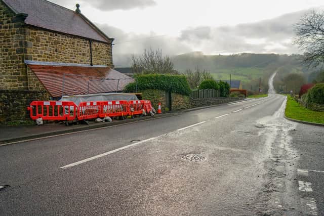 A house along the A632 was left damaged after another recent crash.