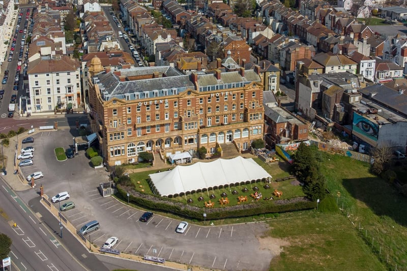 The Queens Hotel. Aerial shots of Southsea taken by Solent Sky Services and Oliver Collins on April 17.