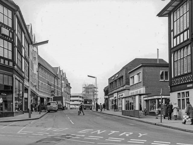 This picture from 1978 shows the much-loved Co-op department store on the left - before the famous glass bridge over Elder Way was built. Work is also seen on-going in the background on building the first Saltergate multi-storey car park