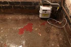 The sewerage flooded the couple's cellar and contaminated their flooring.