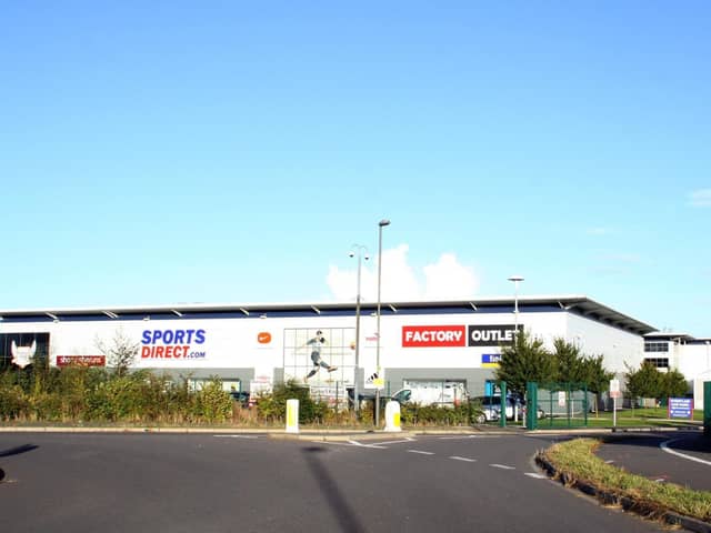 The Sports Direct warehouse in Shirebrook