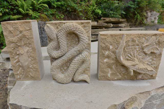 Some of Stephen Nicholson's recent stone carvings