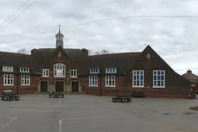 Glebe Junior School in South Normanton, which has been given an 'Inadequate' rating by Ofsted inspectors.