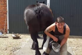 Billy Bartlett from South Normanton started the viral #oneheatheartchallenge for farriers last week.