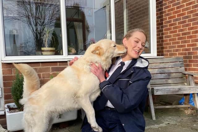 RSPCA inspector Rachel Leafe is reunited with Honey