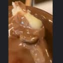 Picture shows the maggot Sophie Wilson claims she found in her dessert at 39 Desserts in Sheffield.