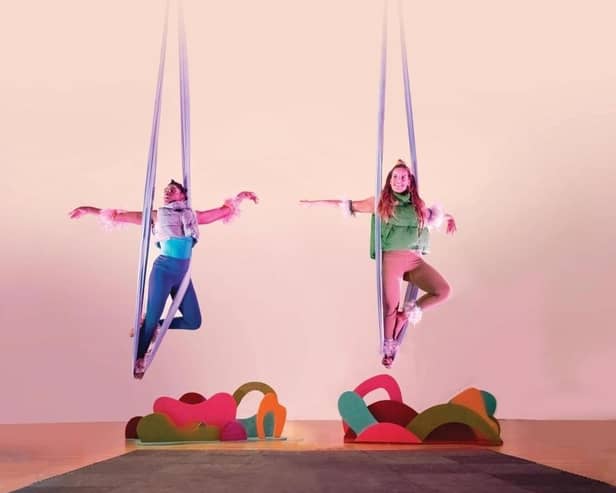 The Gramophones Theatre Company presents the multi-sensory aerial show Take Flight at Deda Derby on Saturday, May 11 (photo: Grant Archer)