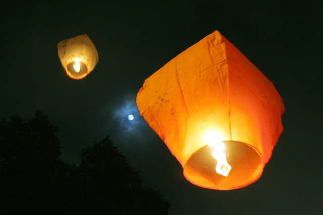 Derbyshire Fire and Rescue Service is warning over the use of sky lanterns, otherwise known as Chinese lanterns