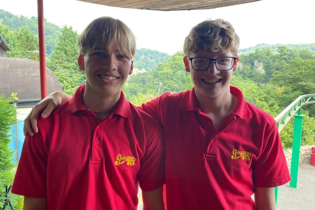 Brothers Dylan and Callum Board are among this season's young recruits at Gulliver's Kingdom.
