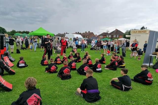 Kickboxing demonstrations held by a local martial arts academy proved to be popular at the first event held last month.
