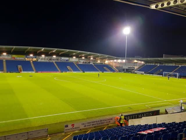 Chesterfield will host Brackley Town in the FA Trophy third round on Saturday.