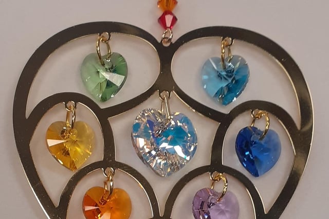 Crooked Spire Gift Shop
Add some romance to your home décor with this Pure Radiance Heart of Hearts crystal window jewel.
These products are handmade in the UK, with five designs to choose from.
Price: £26.99
Visit the gift shop in the Crooked Spire to purchase.