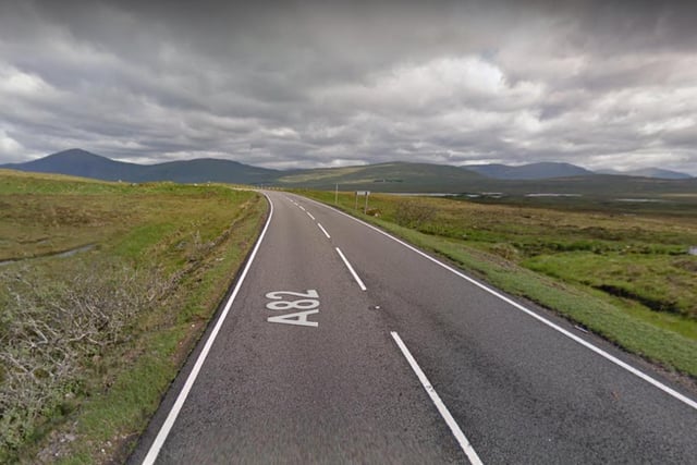 The number of serious or fatal accidents on the A82 (Glasgow to Inverness via Fort William) between 2017 and summer 2019 was 73, making it Scotland's most dangerous road.
