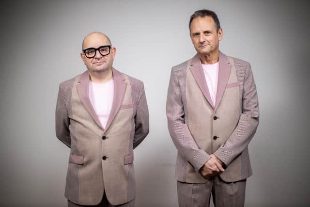 Mark Radcliffe, right, and Paul Langley comprise the electronic duo UNE who will be performing at The Old Lockup, Wirksworth.