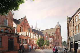 Artist's impression of how Stephenson's Memorial Hall will look after its transformation.