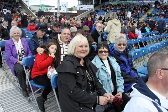Seats started to fill up at the Spireites’ B2net football stadium