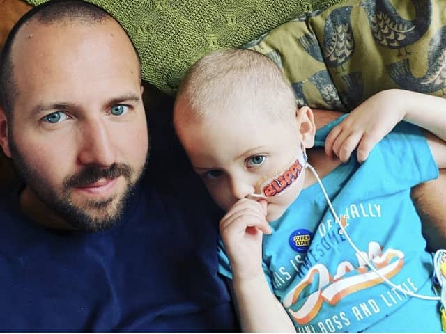 James said gardening has been even since his son Oscar (3) was diagnosed back in June with Acute Lymphoblastic Leukaemia.