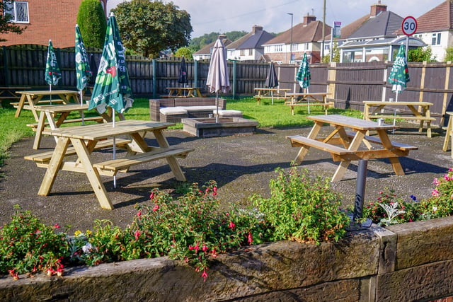 A lovely and spacious beer garden is a perfect spot to enjoy the last warm summer days.