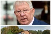 Sir Alex Ferguson was spotted at the Dronfield restaurant.