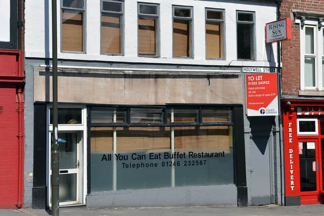 The former Rising Sun restaurant, on Holywell Street, Chesterfield, could be turned into a bar.