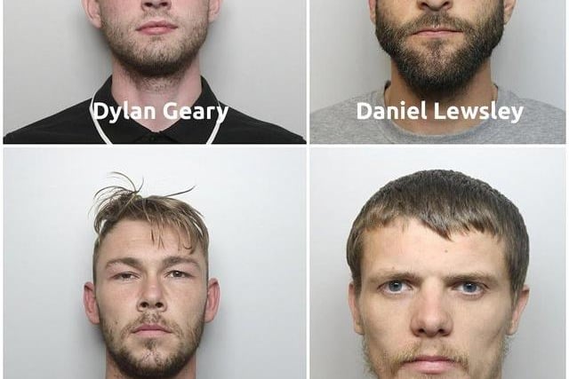 These four men were jailed for 103 years over the fatal stabbing of 22-year old Byron Griffin.
They attacked Byron in Ilkeston on July 4 last year.
Dylan Geary slashed the 22-year-old with a machete while witnesses saw Jordan Fairbrother stab him in the chest with a knife.
A single stab wound had pierced Byron's lung and heart and despite the efforts of paramedics he was pronounced dead at the Queen’s Medical Centre in Nottingham.
The blade - discovered by officers hidden in a bag of dog food - was found to have both Jordan Fairbrother’s, and Daniel Lewsley’s DNA on it.
Geary, 22, Lewsley, 32 and Masterson, 29, all of Great Northern Close, Ilkeston, and 26-year-old Fairbrother, of Nelson Street, Swadlincote, all denied murder but were found guilty at trial. 
Geary and Lewsley were both ordered to serve a minimum of 25 years while Masterson was jailed for a minimum of 26 years and Fairbrother must serve at least 27-and-a-half years.