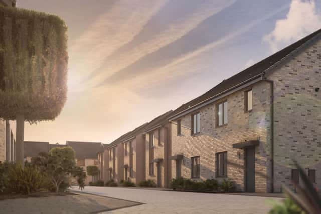 An artist impression shows how homes at Avant Homes' £36m Waterside Quarter development will look.