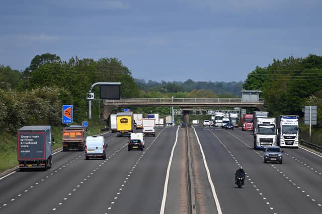 One lane of the M1 is currently closed.(Photo by Clive Mason/Getty Images)