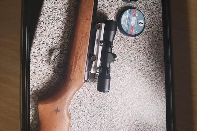This firearm was stolen from an address in Hodthorpe.