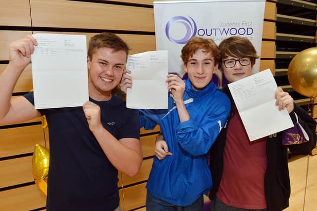 Outwood Academy Newbold students Oliver Crowther, Ben Smith and Zane Cornelius
