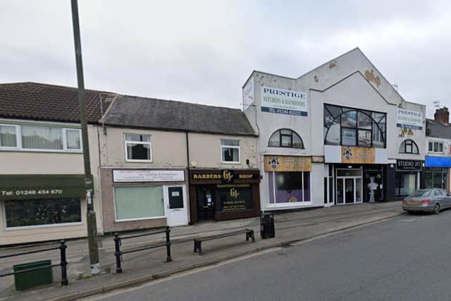 The empty retail unit on Station Road, Whittington Moor, will be transformed into a bar with a Victorian twist (google)