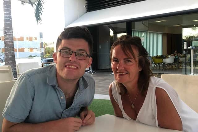 Sarah McLeod and her son Vesty will be tackling a mammoth swimathon for charity