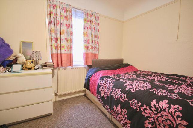 This is one of the bedrooms in the flat.