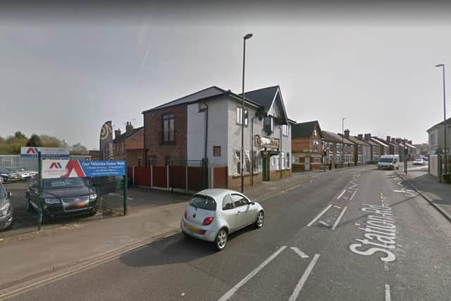Police say the incident took place outside the Railway Tavern in Station Road, Langley Mill. Image: Google maps.