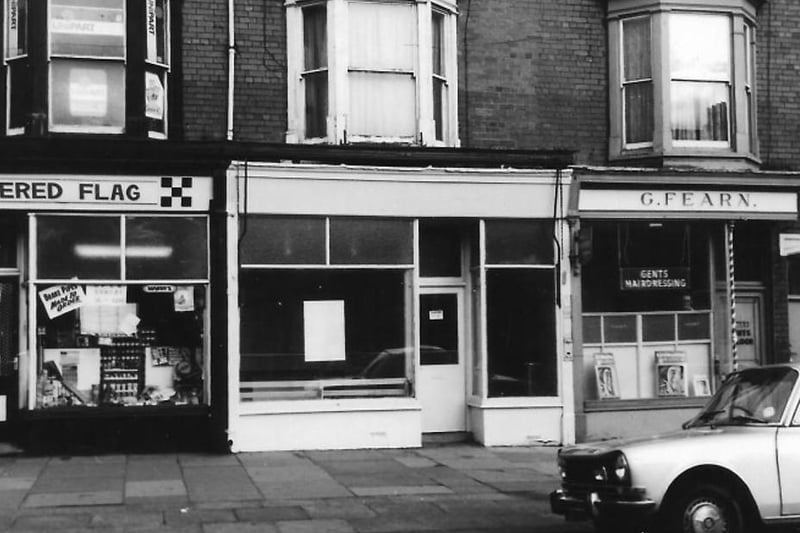 These Elwick Road shops were on the block between Flaxton Street and Charlotte Street and are shown just before demolition, including G Fearn which was a gents' hairdresser. Photo: Hartlepool Library Service.