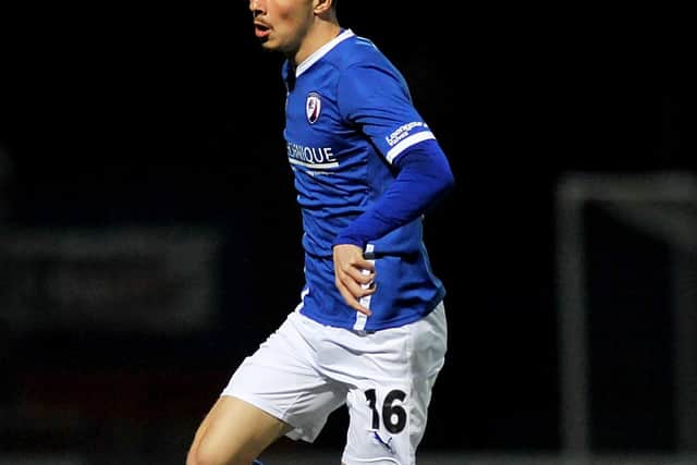 Jack Clarke scored his first goal for Chesterfield in the win against Bromley.
