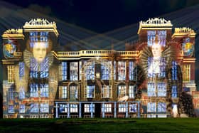Spectacular large-scale projections will light up Hardwick Hall on February 17 and 18, 2023 (photo: Barry Skeates)